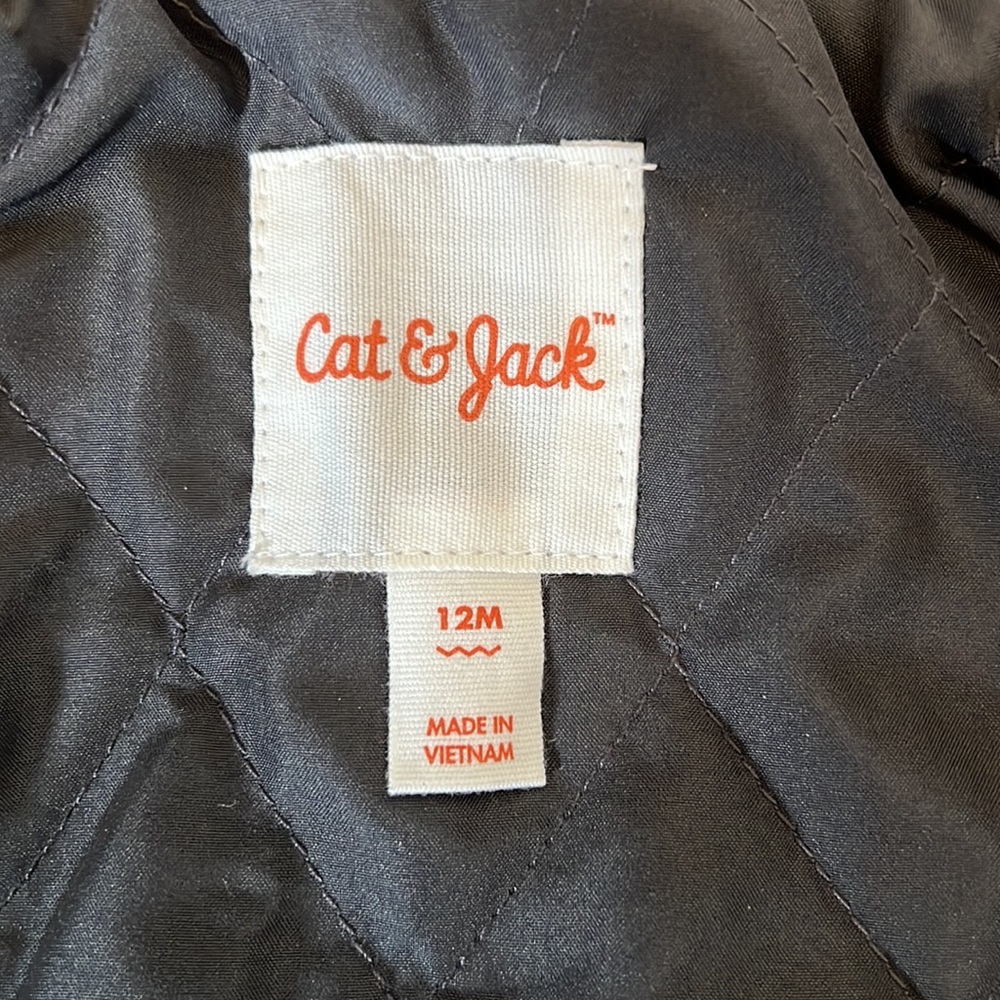 12 months Cat and Jack pea coat - Picture 5 of 5